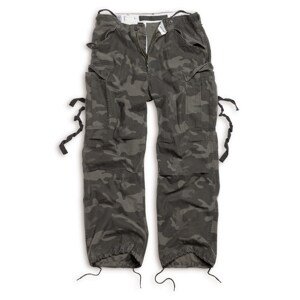 SURPLUS Kalhoty VINTAGE FATIGUE BLACK CAMO Barva: BLACK CAMO, Velikost: L