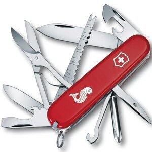 Victorinox Nůž kapesní FISHERMAN 91mm ČERVENÝ Barva: Červená