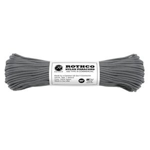 ROTHCO Šňůra PARACORD nylon 550LB 30m 4mm ŠEDÁ Barva: ŠEDÁ - GREY
