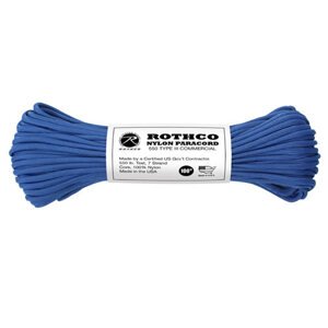 ROTHCO Šňůra PARACORD nylon 550LB 30m 4mm MODRÁ Barva: Modrá