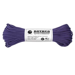 ROTHCO Šňůra PARACORD nylon 550LB 30m 4mm FIALOVÁ Barva: Fialová
