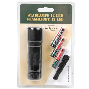 MIL-TEC® Svítilna 12 LED ČERNÁ Barva: Černá