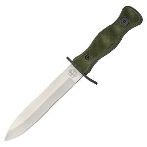 MIL-TEC® Nůž bojový BW s pouzdrem ZELENÝ Barva: Zelená