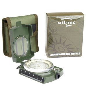 MIL-TEC® Kompas ARMY kovový ZELENÝ Barva: Zelená