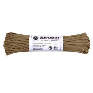 ROTHCO Šňůra PARACORD nylon 550LB 30m 4mm COYOTE BROWN Barva: COYOTE BROWN