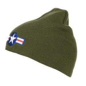 FOSTEX Čepice pletená BEANIE WWII AIR FORCE ZELENÁ Barva: Zelená