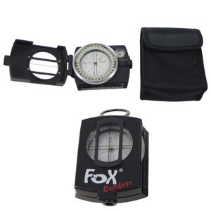 FOX Outdoor Kompas PRAZISION kovový nylon pouzdro ČERNÝ Barva: Černá