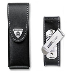 Victorinox Pouzdro kožené s otočným klipem na nůž 111mm ČERNÉ Barva: Černá