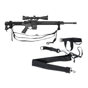 ROTHCO Popruh zbraňový MILITARY tříbodový ČERNÝ Barva: Černá