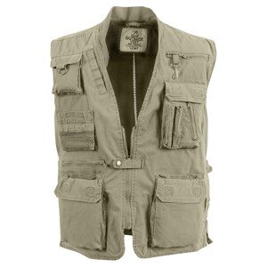 ROTHCO Vesta rybářská DELUXE SAFARI KHAKI Barva: KHAKI, Velikost: XL