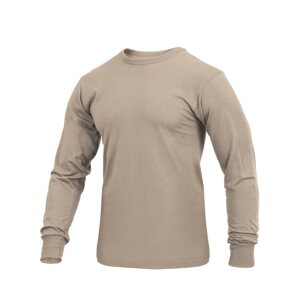 ROTHCO Triko s dlouhým rukávem KHAKI Barva: KHAKI, Velikost: L