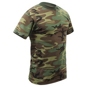 ROTHCO Triko s krátkým rukávem US WOODLAND Barva: US WOODLAND, Velikost: XL