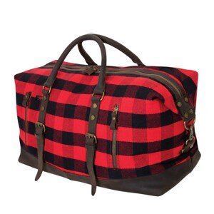 ROTHCO Taška EXTENDED WEEKENDER cestovní RED PLAID Barva: Červená