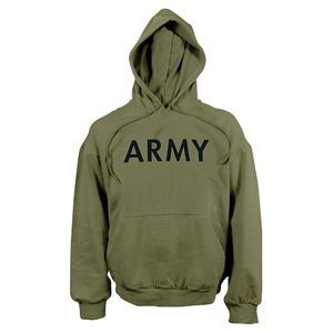 ROTHCO Mikina s kapucí US ARMY ZELENÁ Barva: Zelená, Velikost: XL
