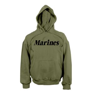 ROTHCO Mikina s kapucí US MARINES ZELENÁ Barva: Zelená, Velikost: XL