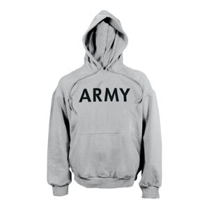 ROTHCO Mikina s kapucí US ARMY ŠEDÁ Barva: ŠEDÁ - GREY, Velikost: L