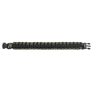 ROTHCO Náramek SURVIVAL PARACORD OLIV-ČERNÝ 17,5 cm Barva: Zelená, Velikost: 7