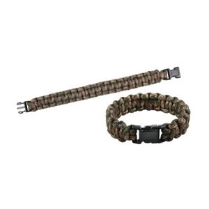 ROTHCO Náramek SURVIVAL PARACORD WOODLAND 17,5 cm Barva: US WOODLAND, Velikost: 7