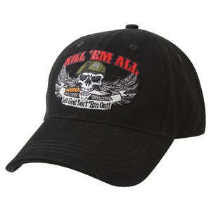 ROTHCO Čepice baseball DELUXE KILL ´EM ALL ČERNÁ Barva: Černá