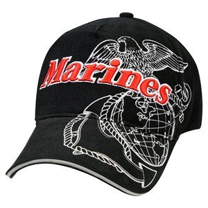 ROTHCO Čepice DELUXE US.MARINES baseball ČERNÁ Barva: Černá