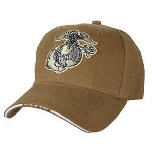 ROTHCO Čepice baseball vyšitý znak USMC COYOTE Barva: COYOTE BROWN