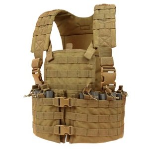 CONDOR OUTDOOR Vesta taktická MOLLE CHEST SET COYOTE BROWN Barva: COYOTE BROWN