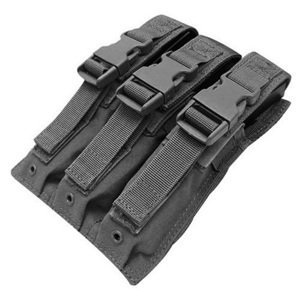CONDOR OUTDOOR Sumka MOLLE trojitá na zásobníky MP5 ČERNÁ Barva: Černá
