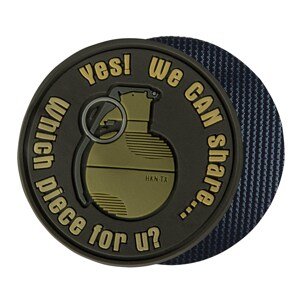Helikon-Tex® Nášivka GRANÁT "WE CAN SHARE" velcro plastová HNĚDÁ Barva: Hnědá