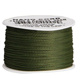 ostatní Šňůra NANO nylon PARACORD 0,75mm/90m ZELENÁ Barva: Zelená