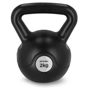 Spokey SCALES BASIC Kettlebell plastová činka 2 kg