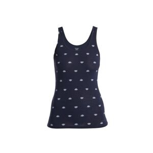 ICEBREAKER Wmns Merino Siren Tank Shine AOP, Midnight Navy/Aop (vzorek) velikost: S
