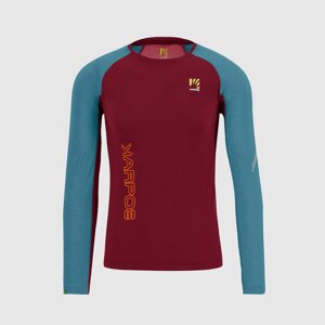 KARPOS M Lavaredo Jersey Ls, Pomegranade/Larkspur (vzorek) velikost: L