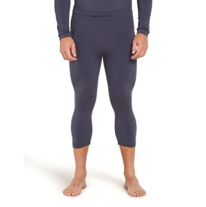 Pánské merino spodky ICEBREAKER Mens 260 Zoneknit Seamless 3/4 Tights, Graphite velikost: XXL