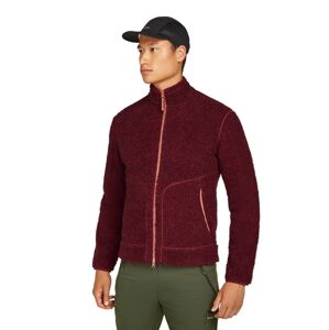 Pánský merino svetr ICEBREAKER Mens 800 RealFleece High Pile LS Z, Port Dk Heather/Cedar Wood velikost: M