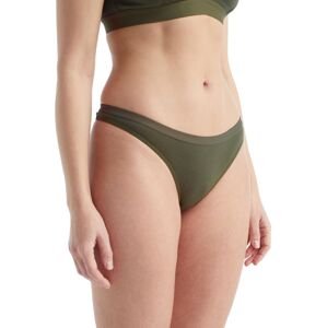 dámské merino kalhotky ICEBREAKER Wmns Siren Thong, Loden velikost: L