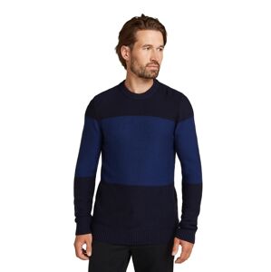 Pánský merino svetr ICEBREAKER Mens Waypoint Crewe Sweater, Midnightnavy/Royalnavy velikost: XL