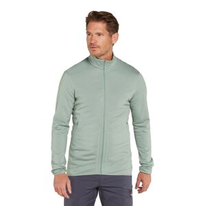 Pánská merino mikina ICEBREAKER Mens 560 Realfleece EleMtal II LS Zip, Moss velikost: XL