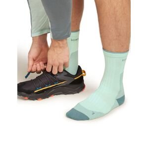 Pánské merino turistické ponožky ICEBREAKER Mens Hike+ Ultralight Crew, Mint/Blue Ash velikost: 39-41,5 (S)