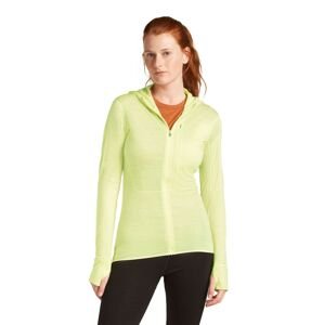 Dámská merino mikina ICEBREAKER Wmns 200 Realfleece Descender LS Zip Hoodie, Citrine velikost: L