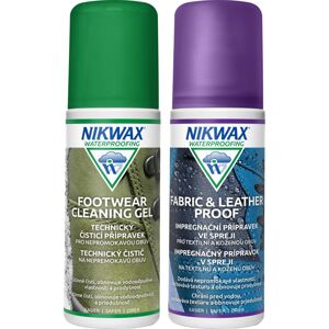 NIKWAX sada Footwear Cleaning Gel a Fabric & Leather Spray (125 + 125 ml)