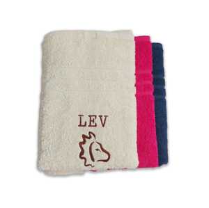 Top textil Osuška s vyšitým znamením zvěrokruhu „ Lev" 70x140 cm Barva: purpurová
