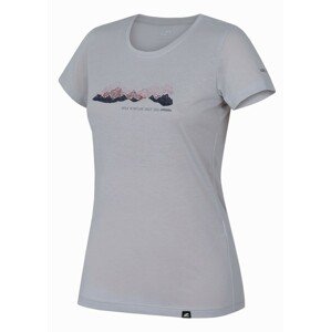 Hannah COREY II gray violet Velikost: 40 dámské tričko s krátkým rukávem