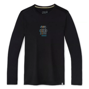 Smartwool M Merino Sport 150 SMW Logo Long Sleeve Graphic Tee black Velikost: XXL pánské triko