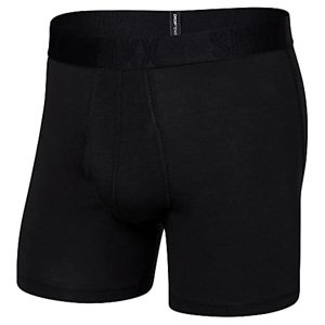 Saxx DROPTEMP COOLING COTTON BOXER BRIEF FLY black Velikost: M boxerky