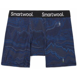Smartwool MERINO PRINT BOXER BRIEF BOXED deep navy digital summit print Velikost: L spodní prádlo