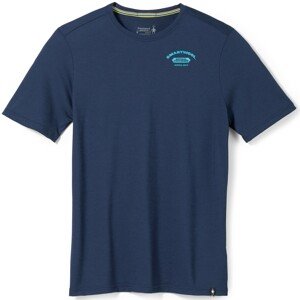 Smartwool M NATURAL PROVISIONS GRAPHIC TEE SF deep navy Velikost: M pánské tričko s krátkým rukávem