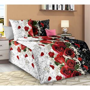 Top textil Bavlněné povlečení Růženka 140x200, 70x90cm, červené