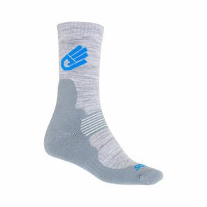 SENSOR PONOŽKY EXPEDITION MERINO WOOL šedá/modrá Velikost: 3/5 ponožky