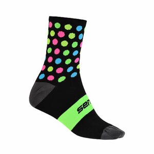 SENSOR PONOŽKY DOTS černá/multi Velikost: 3/5 ponožky