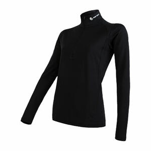 SENSOR THERMO dámské triko dl.rukáv zip černá Velikost: XL